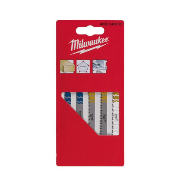 Juego de seguetas de calar con anclaje en T 5ud. Milwaukee - 1