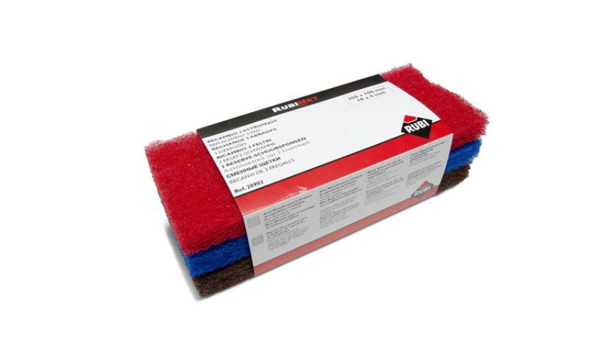 Recambio 3 estropajos 25cm Suave/Medio/Fuerte Rubi - 1