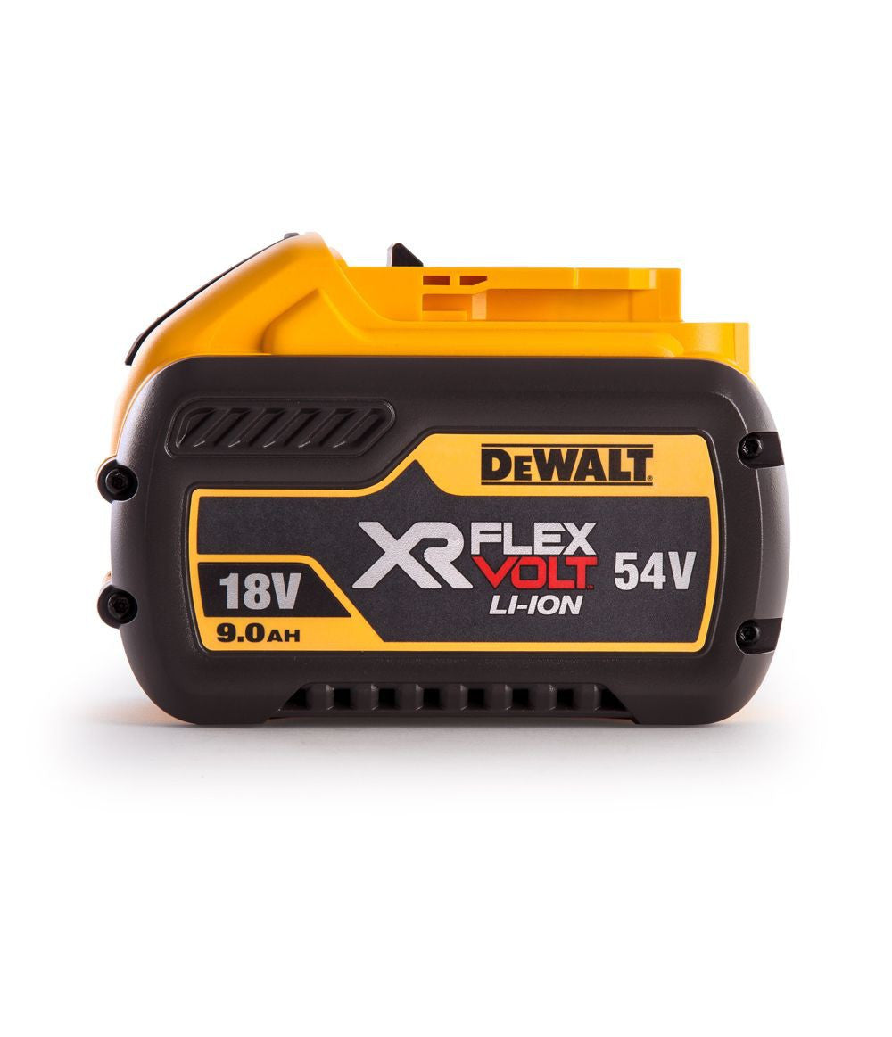 Kit of 2 XR Flexvolt 54V/18V 9.0Ah Rail Batteries and Double XR Flexvolt DCB132X2 Charger for Dewalt