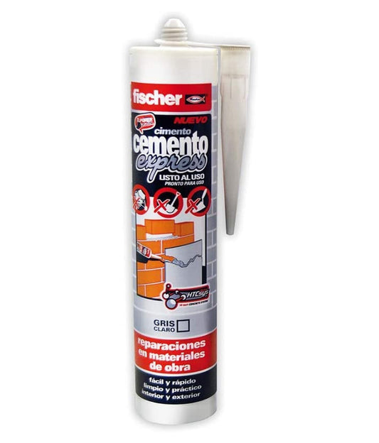 Fischer Cement Express Light Gray Putty Cartridge 310ml
