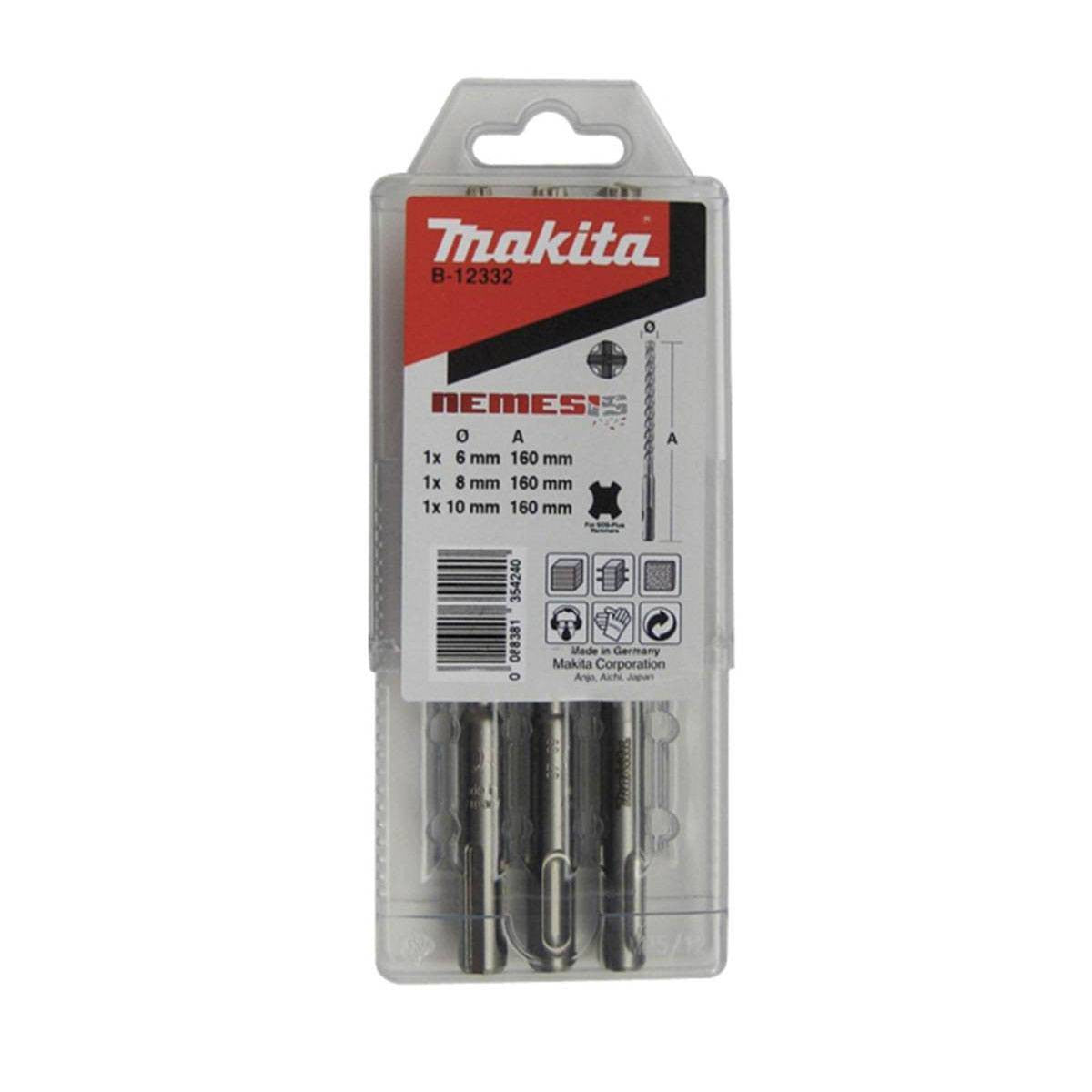 Estuche 3 brocas Nemesis 6-8-10mm Makita B-12332 MAKITA - 2