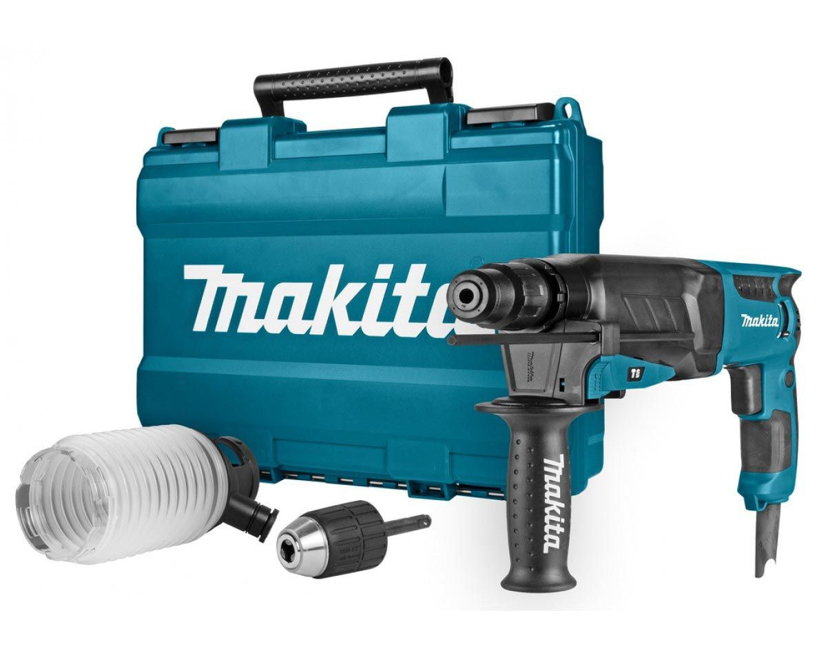 Martillo ligero Makita HR2630T SDS-plus 3 modos 800 W 26 mm con maletín y accesorios MAKITA - 1