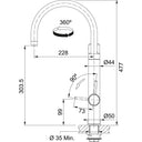 Grifo de agua filtrada Vital Neo Cromo FRANKE FRANKE - 5