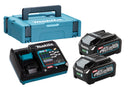 Kit 2 4.0Ah XGT batteries and fast charger in Makita 191J97-1 case