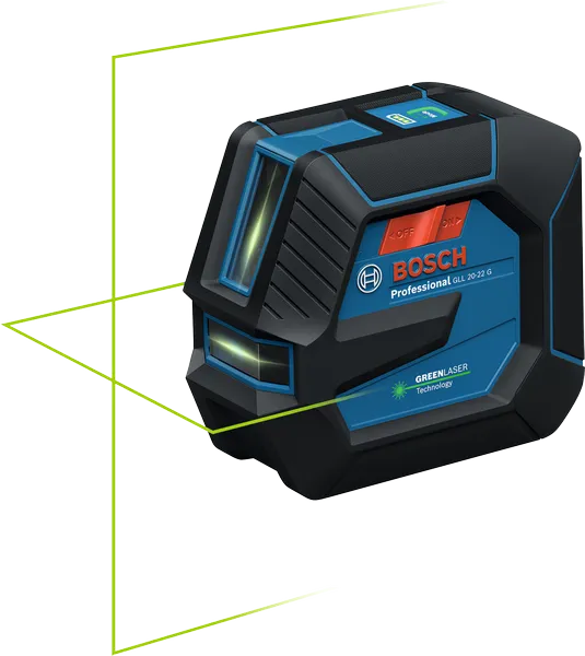 Bosch PRO GLL 20-22 G 2-Line Green Laser Level