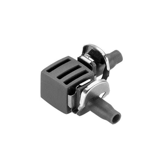Blister of 10 L-shaped elbows 4.6mm Quick&amp;Easy Gardena 8381-29