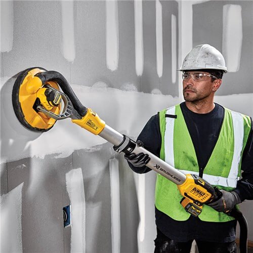 XR 18V ​​Telescopic Brushless Pladur Giraffe Sander with 2 6.0Ah Dewalt DCE800T2 batteries