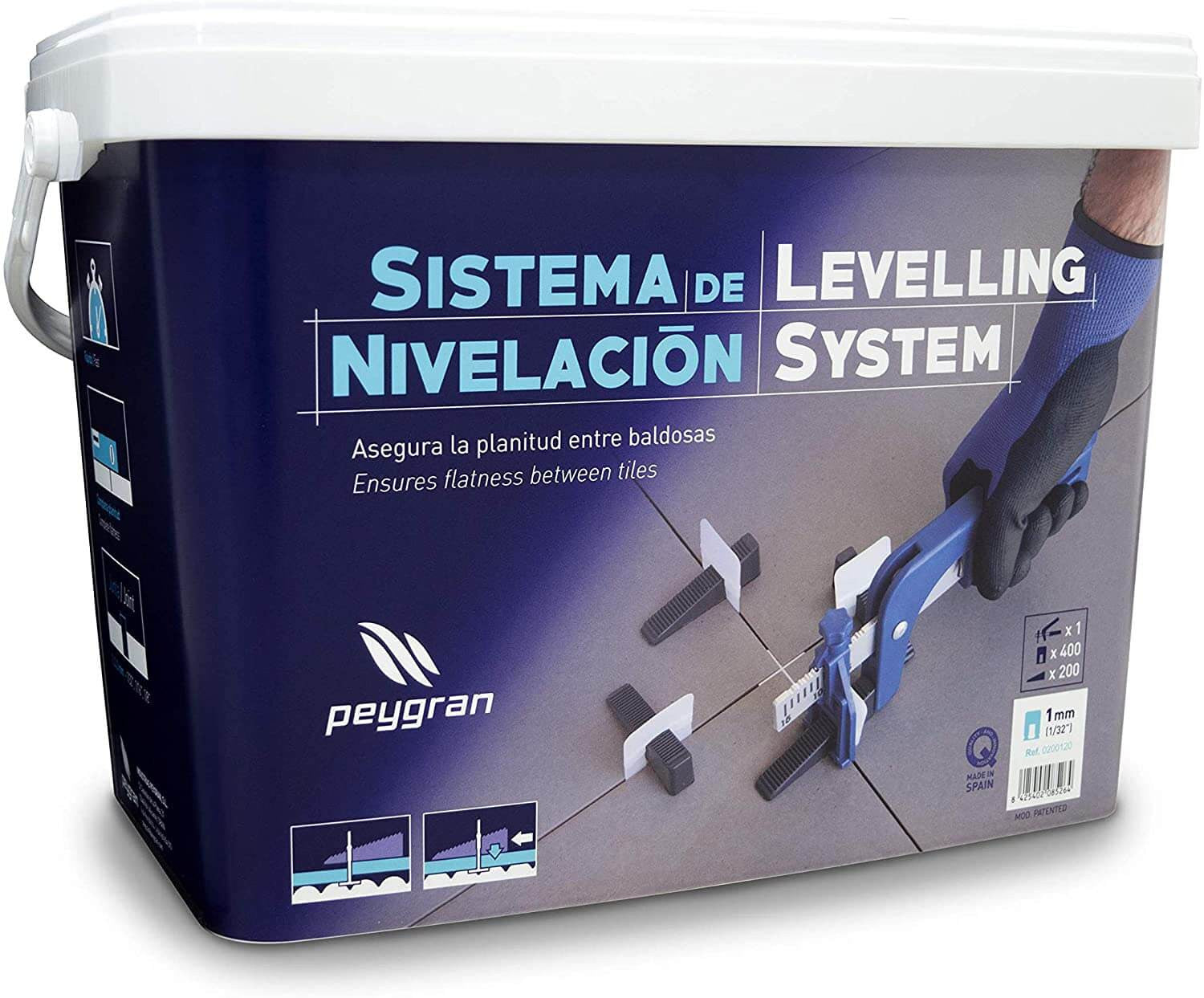 Kit sistema de Nivelación tenaza, bridas y cuñas Peygran Levelling System