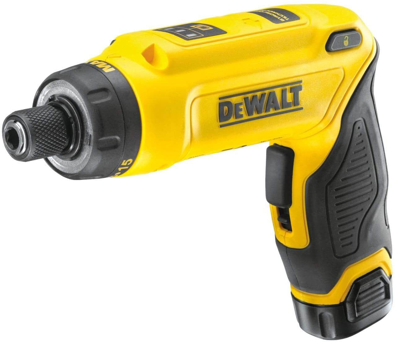 Atornillador Giroscópico 7,2V con dos baterías 1Ah y maletín Dewalt DCF680G2