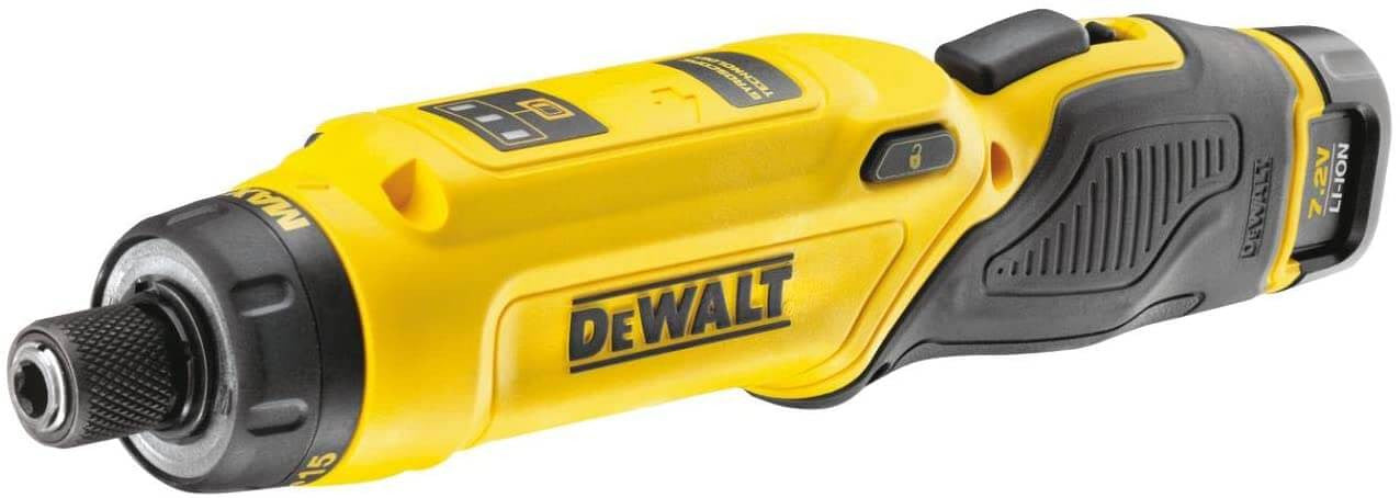 Atornillador Giroscópico 7,2V con dos baterías 1Ah y maletín Dewalt DCF680G2