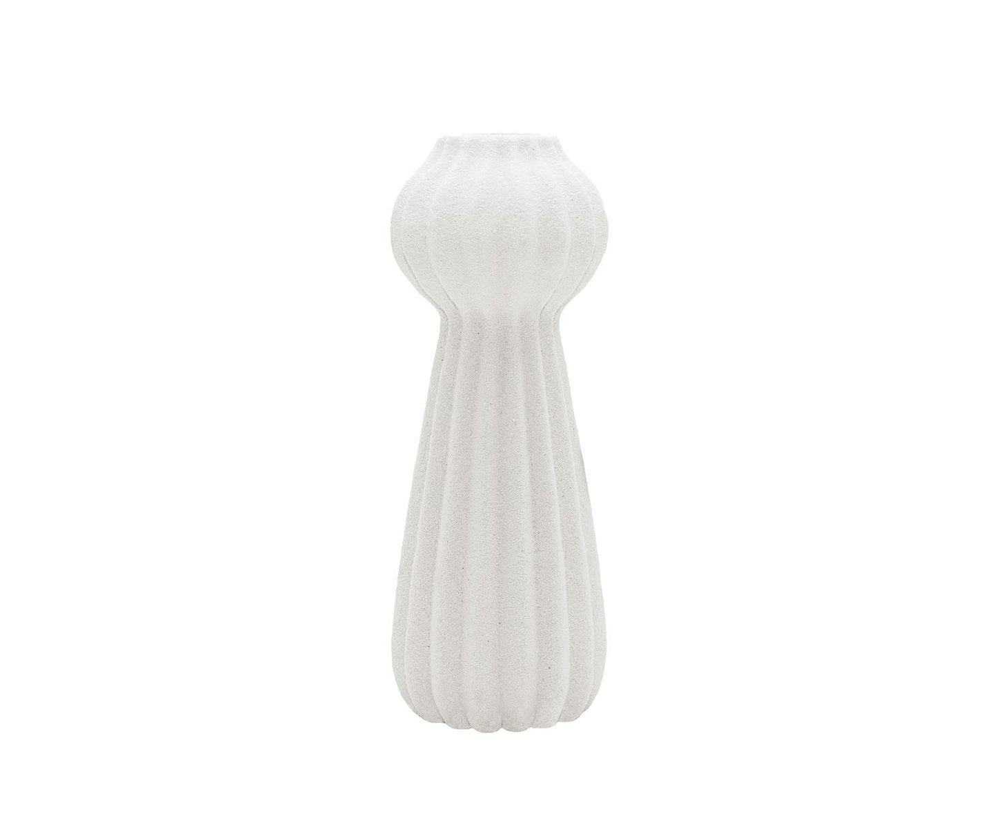 Kaduna white ceramic vase 30 cm Andrea House