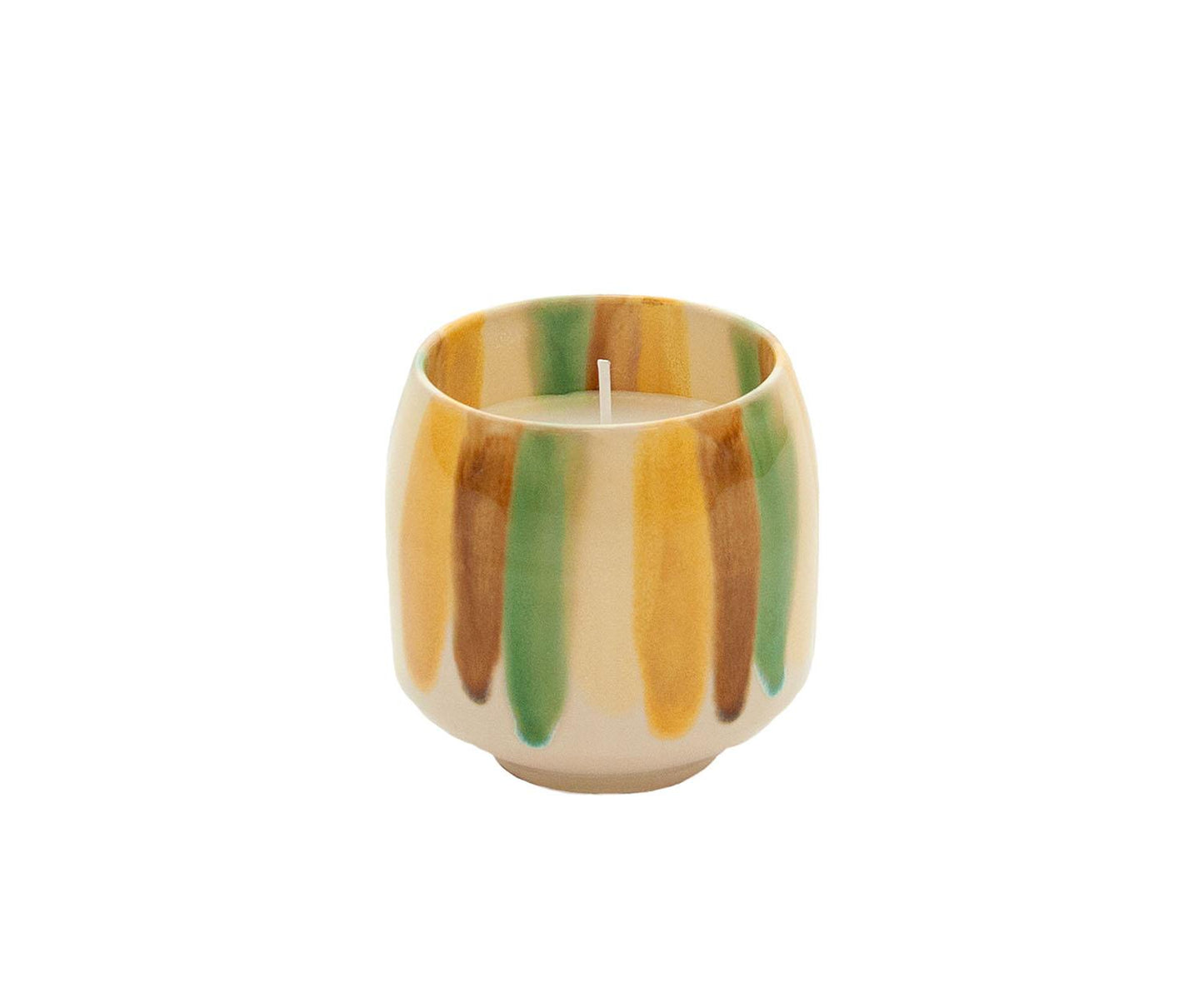 Ceramic candle in Lima with vanilla gun by Andrea House