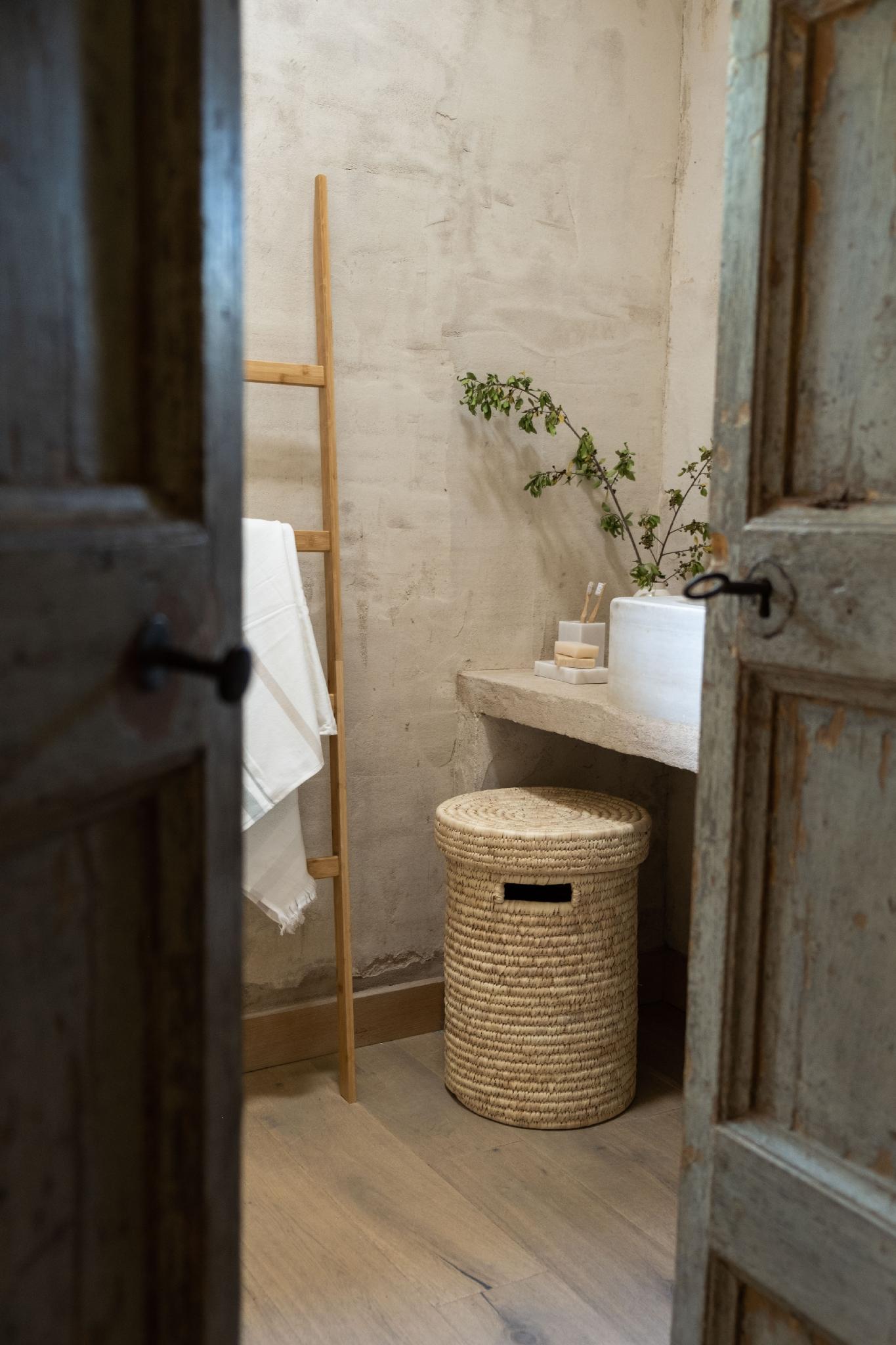 Escalera decorativa bambú 43×4×170cm Andrea House