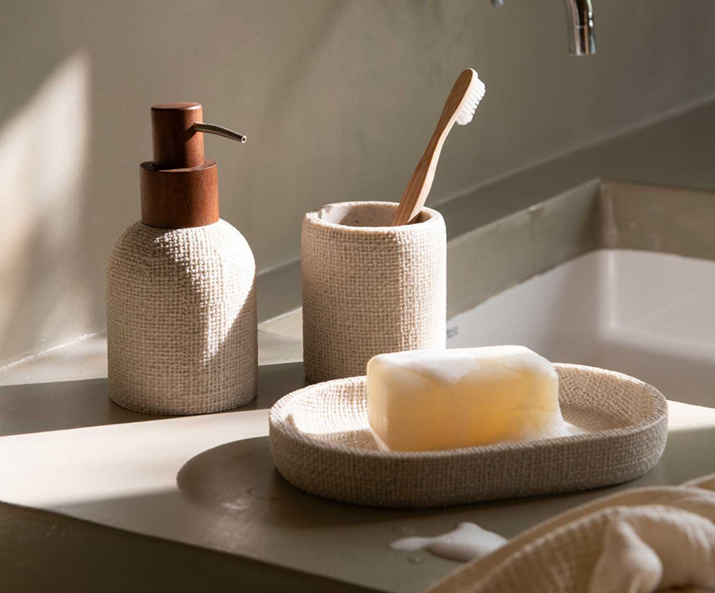 Andrea House Textured Polyresin Tray