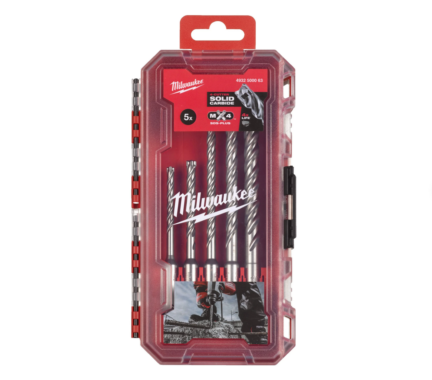 Milwaukee SDS-PLUS MX4 5-Piece Drill Bit Set