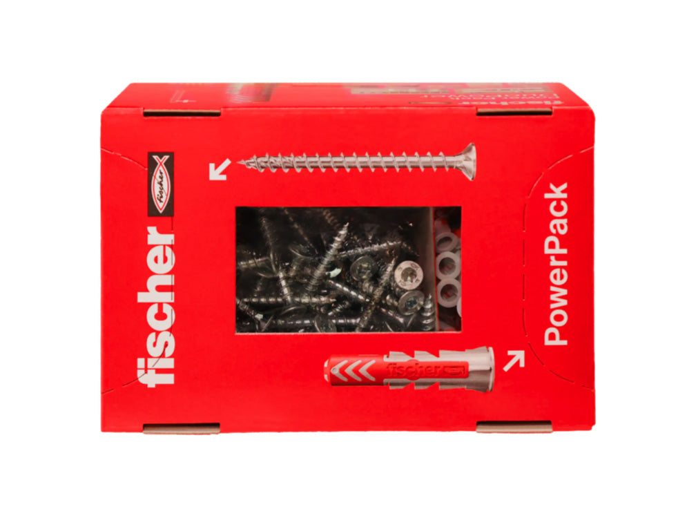 Fischer DuoPower 6x30 box + PowerFast II 4.5x40 screw, 200 pcs.