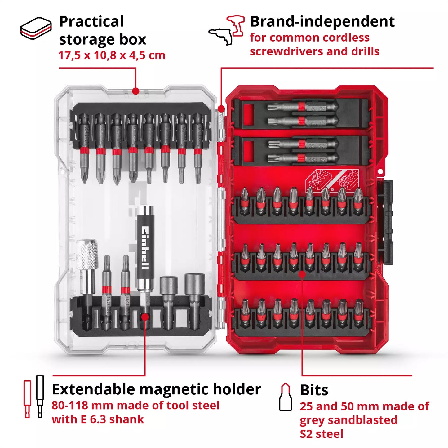 M-CASE LS 42-piece bit set Einhell 49118953