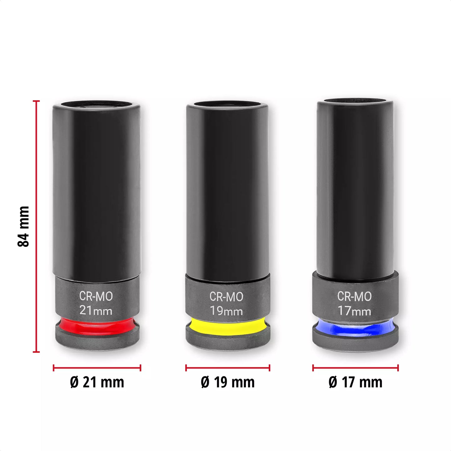 Einhell impact socket set 3pcs 49109263