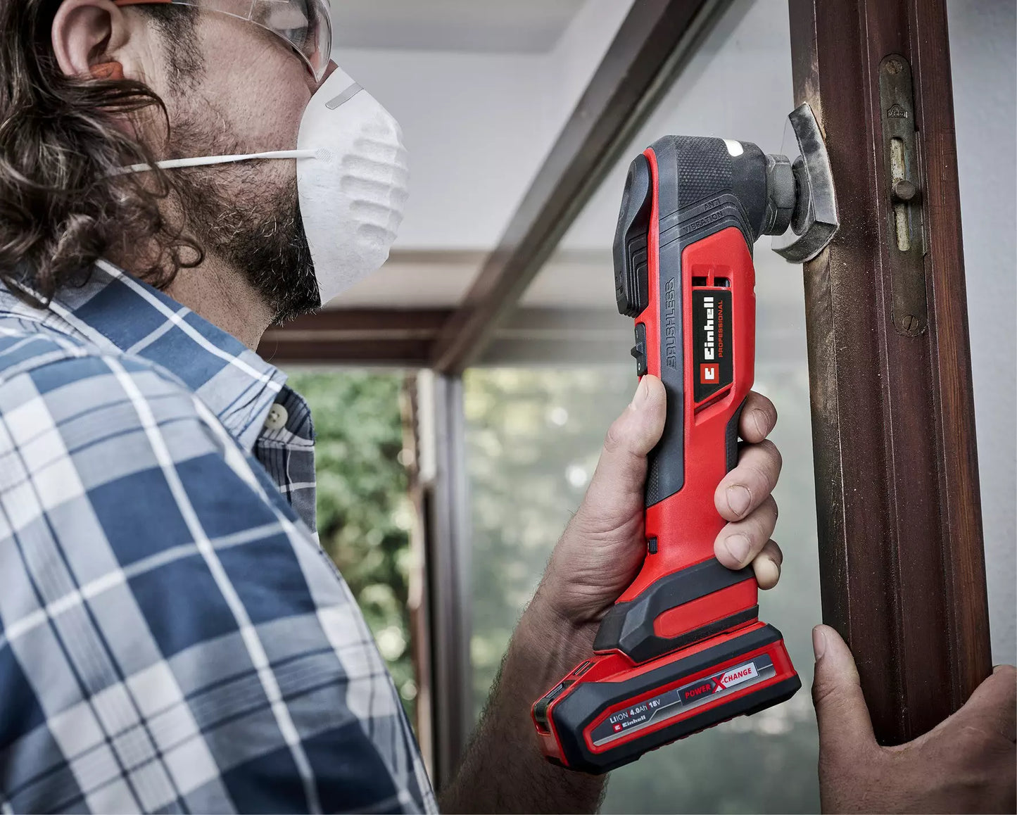 18V 12-piece Einhell TP-MG 18 Li BL cordless multi-tool – Bare tool