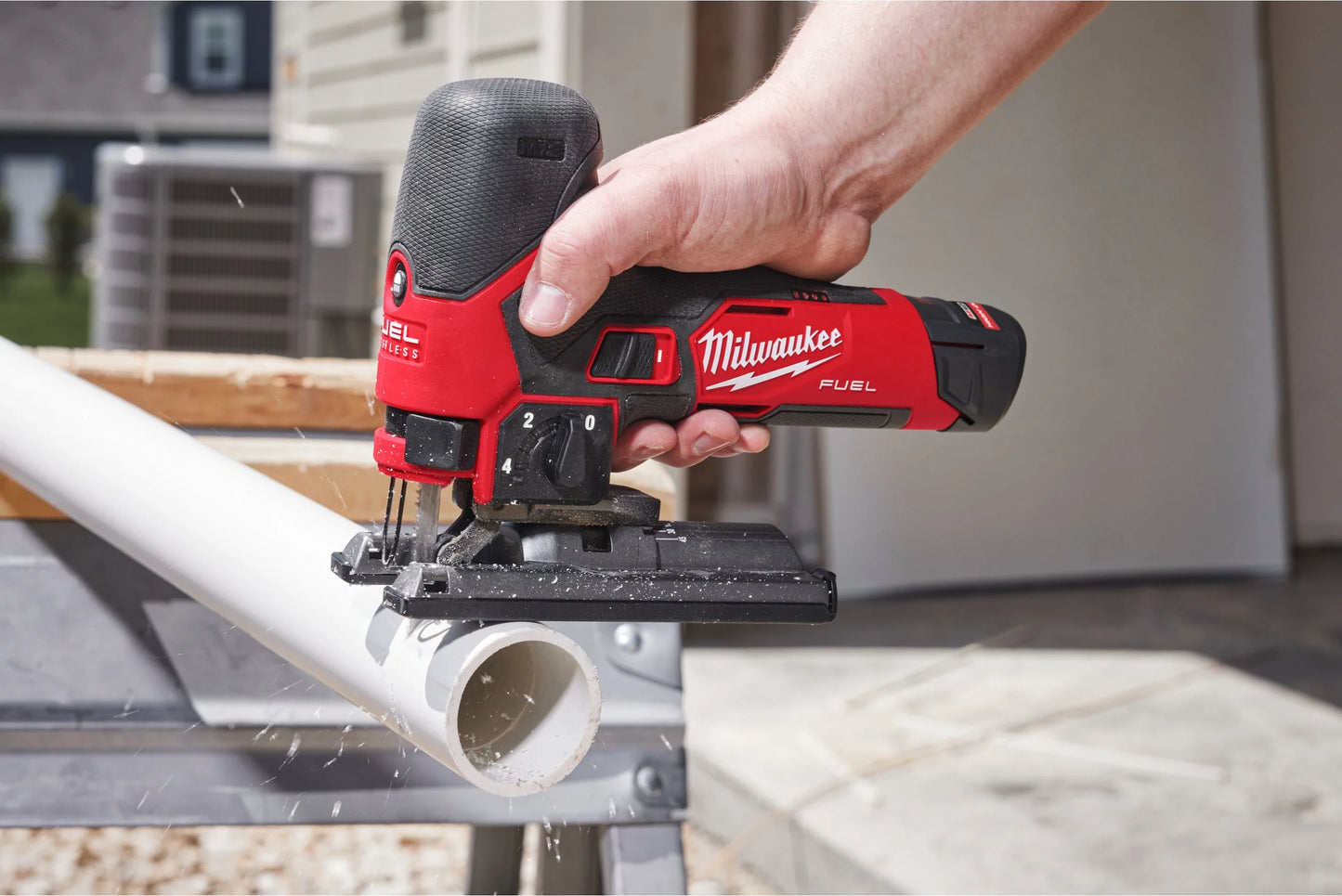 Milwaukee M12 FJS-422X Subcompact M12 FUEL Jigsaw + 2Ah Battery + 4Ah Battery + Charger + Case