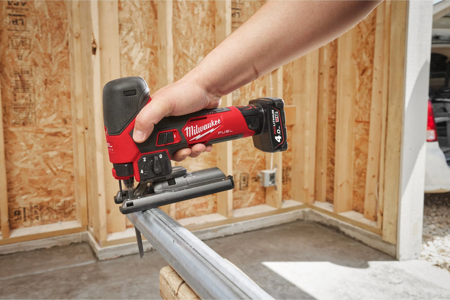 Milwaukee M12 FJS-422X Subcompact M12 FUEL Jigsaw + 2Ah Battery + 4Ah Battery + Charger + Case