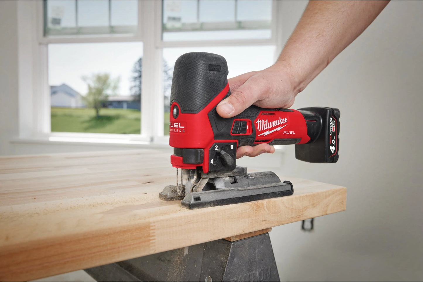 Milwaukee M12 FJS-422X Subcompact M12 FUEL Jigsaw + 2Ah Battery + 4Ah Battery + Charger + Case