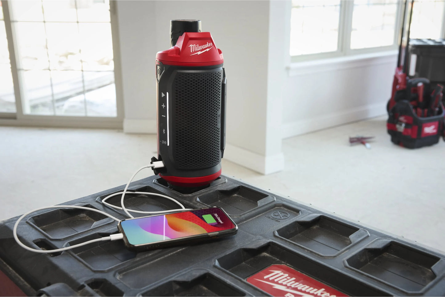 Altavoz M12 con Bluetooth compatible con Packout Milwaukee M12 SPEJSG2-0