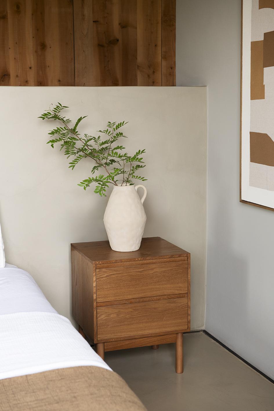 Beige stoneware vase Masaka 30 cm Andrea House