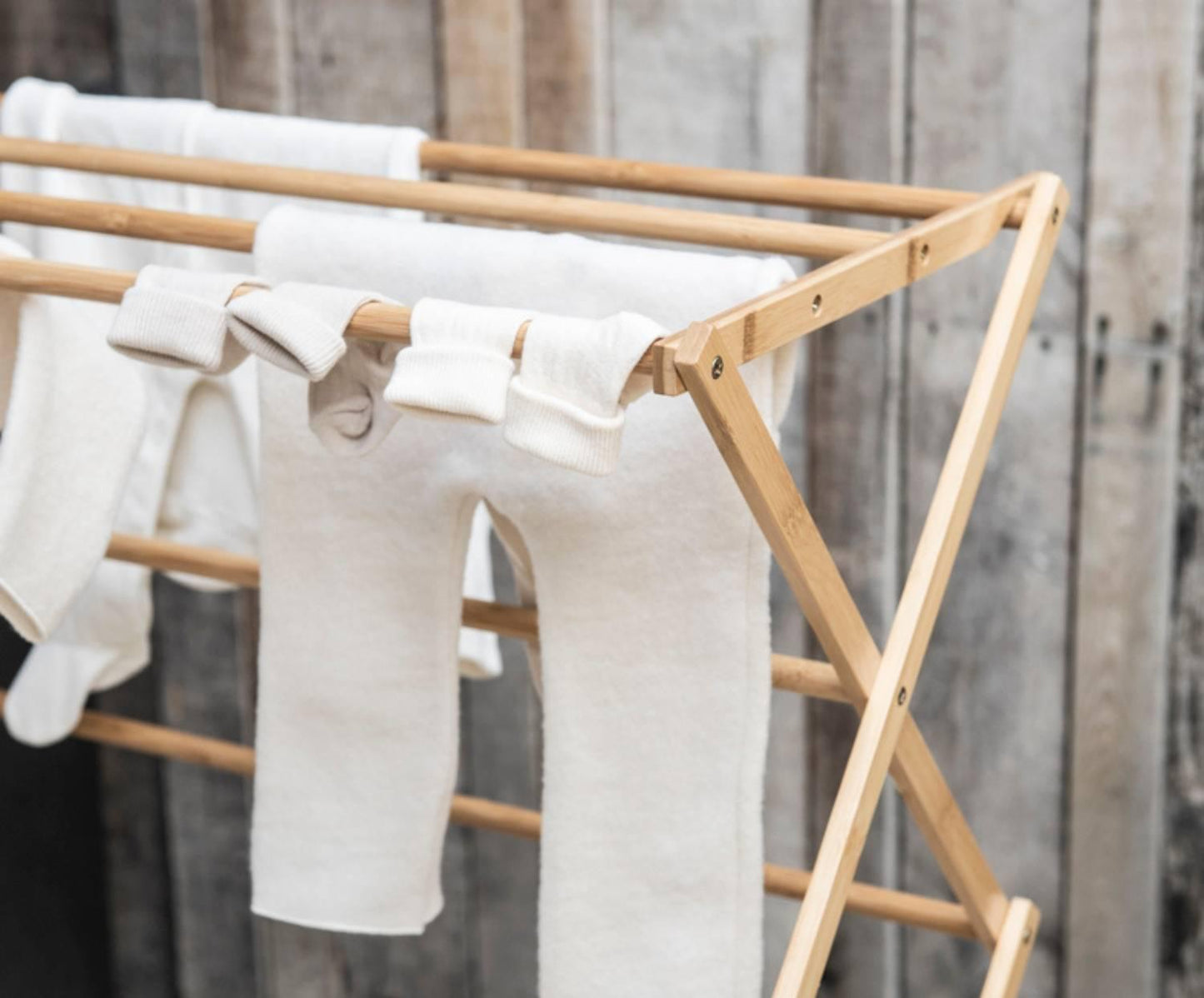 Andrea House folding bamboo clothesline