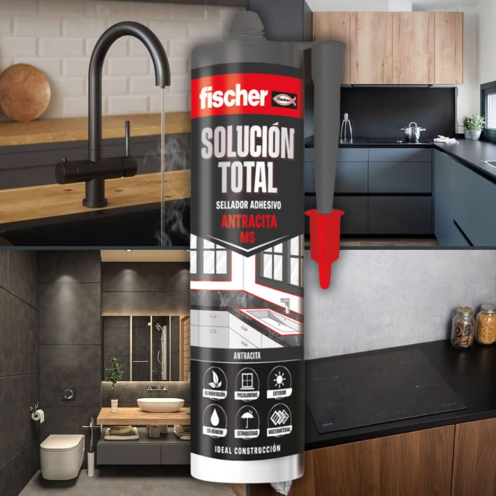 Cartucho Sellante Adhesivo MS Solucion Total 290ml Fischer
