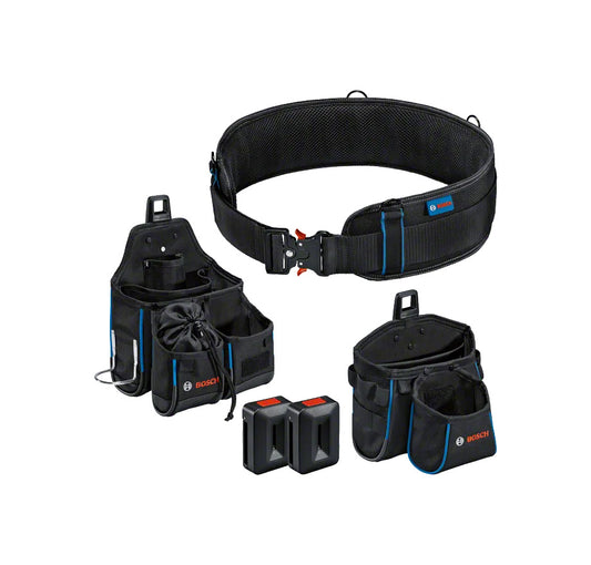 Set con Cinturón 108 + Cartuchera GWT 2 +  Cartuchera GWT 4 + 2 Soportes ProCLICK Bosch