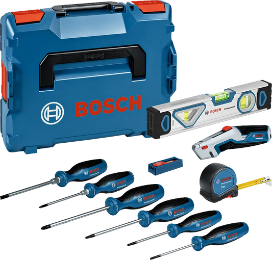 19-piece PRO Bosch Screwdriver and Hand Tool Set with Case