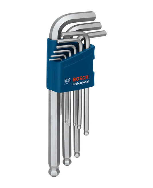 Set of 9 Bosch Pro hexagonal Allen keys