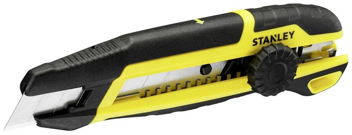 Stanley 18mm Side Segmenting Cutter with Manual Locking Wheel